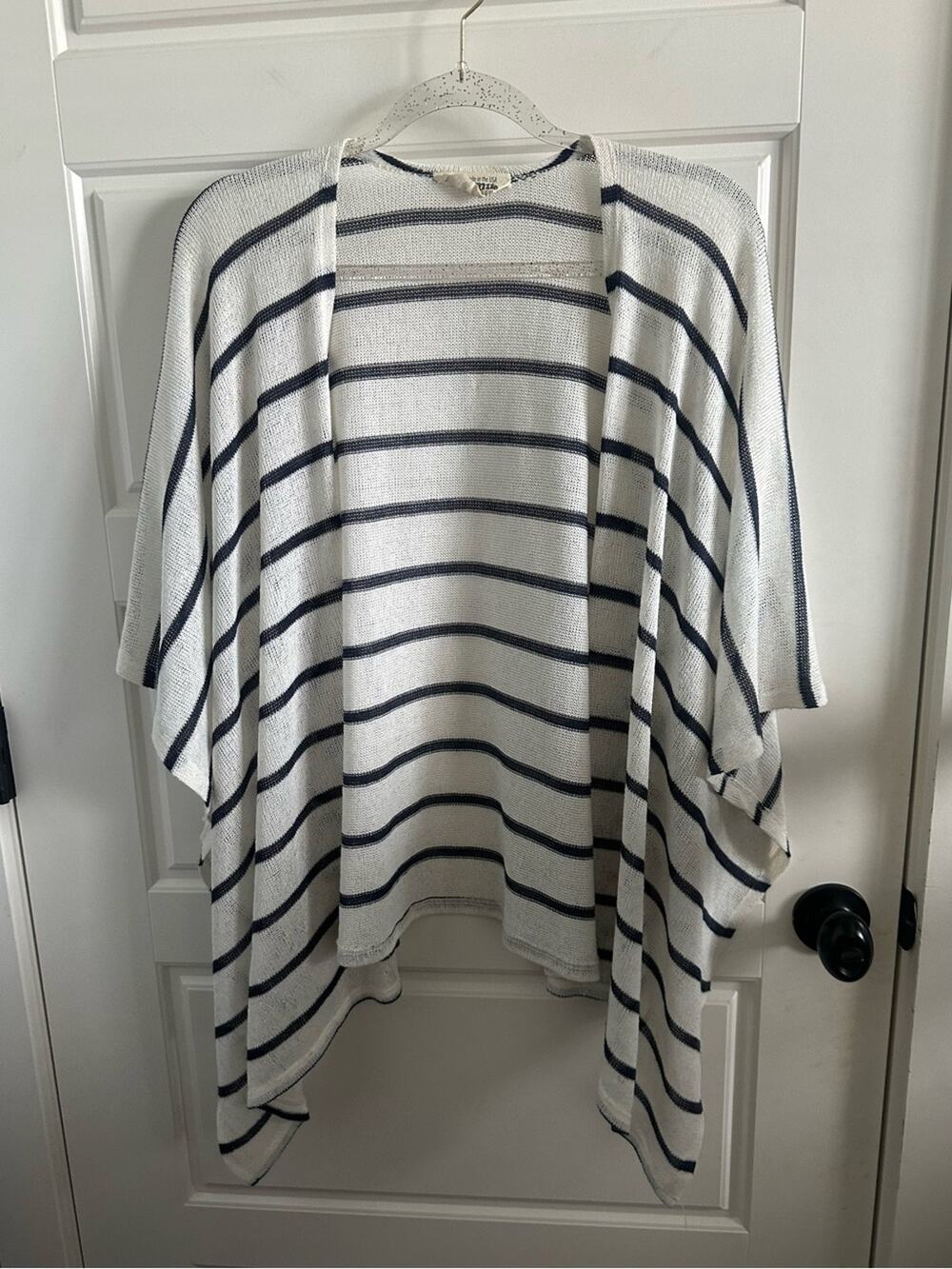 Show Me Your Mumu Small Striped Waterfall Cardigan Lightweight Boho Sweater